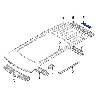 Volkswagen OE - Left Roof Panel Reinforcement