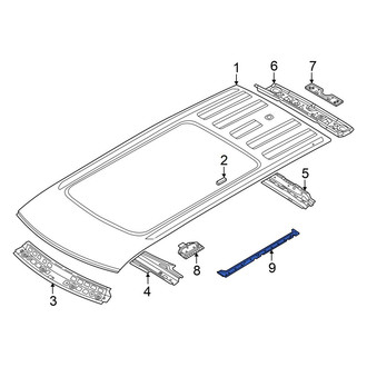 Volkswagen OE - Left Roof Panel Reinforcement
