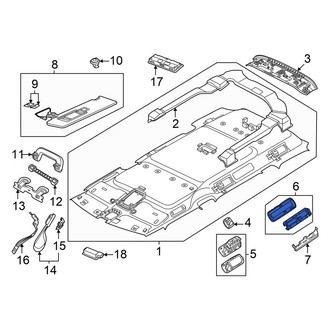 Volkswagen OE - Left Roof Bezel