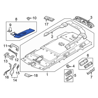 Volkswagen OE - Left Sun Visor