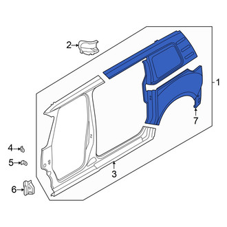 Volkswagen OE - Rear Left Outer Quarter Panel