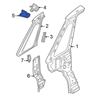 Volkswagen OE - Rear Left Upper Body A-Pillar Bracket