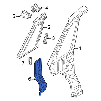 Volkswagen OE - Left Lower Inner Body A-Pillar