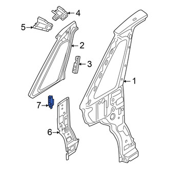 Volkswagen OE - Left Lower Body A-Pillar Bracket