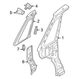 Volkswagen OE - Pillars, Rocker & Floor - Hinge Pillar