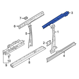 Volkswagen OE - Left Roof Side Rail