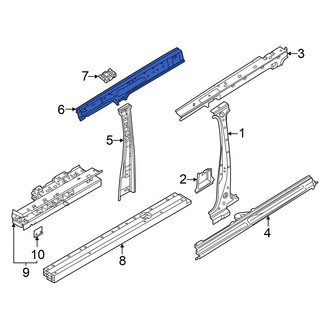 Volkswagen OE - Left Roof Side Rail Reinforcement