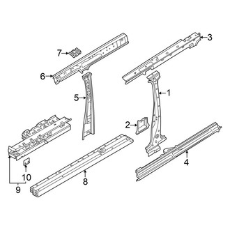 Volkswagen OE - Pillars, Rocker & Floor - Center Pillar & Rocker
