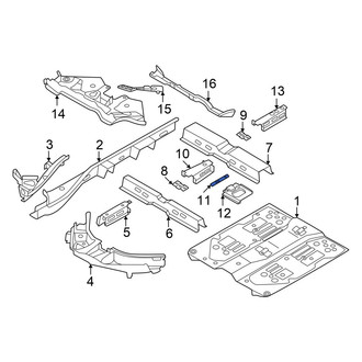 Volkswagen OE - Front Left Floor Pan Crossmember Brace