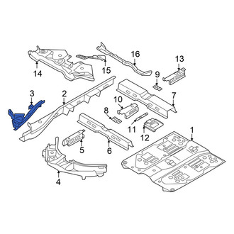 Volkswagen OE - Left Frame Side Member Reinforcement