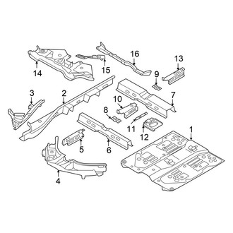 Volkswagen OE - Pillars, Rocker & Floor - Floor