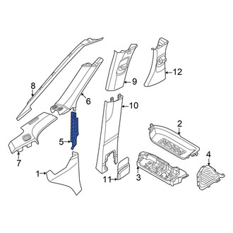Volkswagen OE - Left Lower Body A-Pillar Trim Panel
