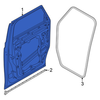 Volkswagen OE - Front Left Door Shell