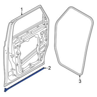 Volkswagen OE - Front Left Door Shell Seal