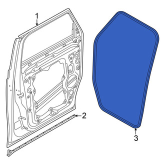 Volkswagen OE - Front Left Inner Door Seal