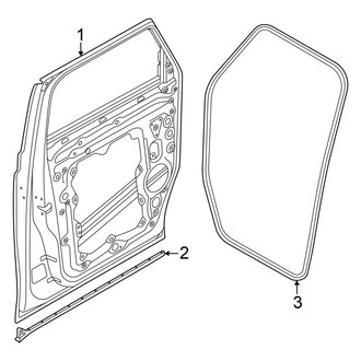 Volkswagen OE - Front Door - Door & Components
