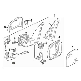 Volkswagen OE - Front Door - Outside Mirrors