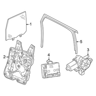 Volkswagen OE - Front Door - Glass & Hardware