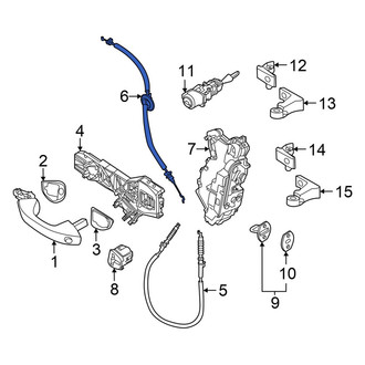 Volkswagen OE - Front Left Inner Door Latch Cable