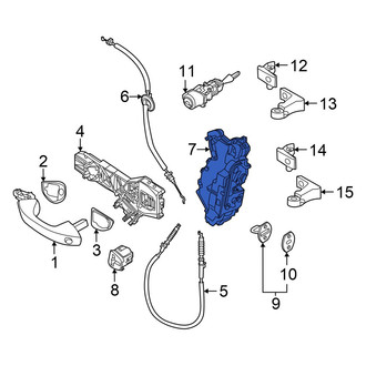 Volkswagen OE - Front Right Door Latch Assembly