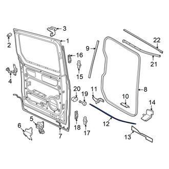 Volkswagen OE - Left Sliding Door Shell Seal