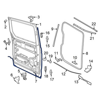 Volkswagen OE - Left Inner Sliding Door Weatherstrip