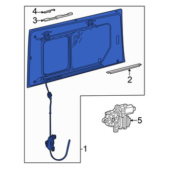 Volkswagen OE - Left Sliding Door Glass