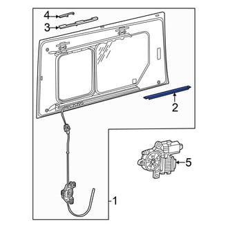 Volkswagen OE - Left Sliding Door Glass