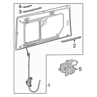 Volkswagen OE - Side Loading Door / Sliding - Glass & Hardware
