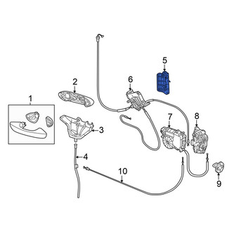 Volkswagen OE - Left Inner Sliding Door Handle