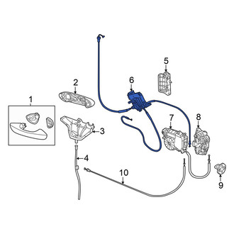 Volkswagen OE - Left Sliding Door Latch