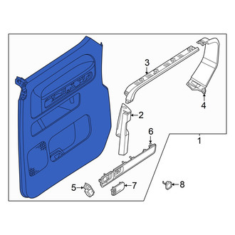 Volkswagen OE - Left Inner Sliding Door Trim Panel