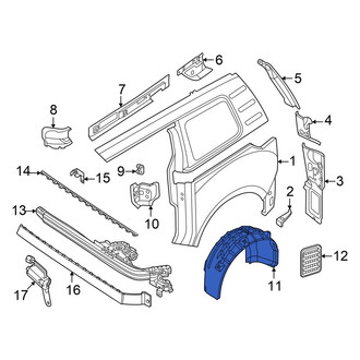 Volkswagen OE - Rear Left Quarter Panel Splash Shield