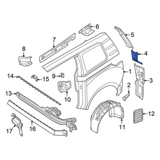 Volkswagen OE - Left Tail Light Pocket Bracket