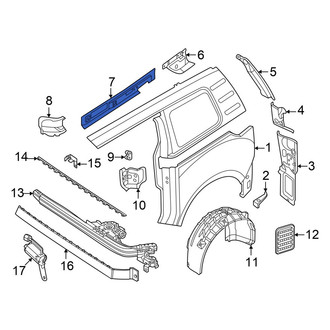 Volkswagen OE - Rear Right Quarter Panel Reinforcement