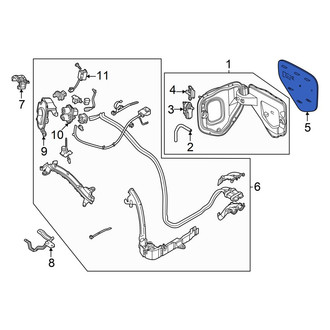 Volkswagen OE - Drive Motor Battery Pack Charging Port Door