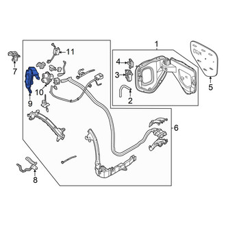 Volkswagen OE - Drive Motor Battery Pack Charging Port Assembly Bracket