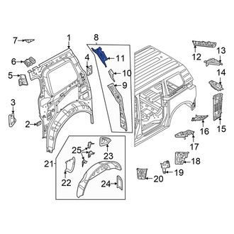 Volkswagen OE - Left Upper Inner Body D-Pillar