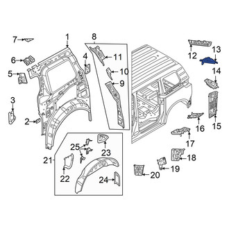 Volkswagen OE - Left Body D-Pillar Insulator