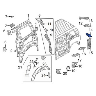Volkswagen OE - Left Body D-Pillar Insulator