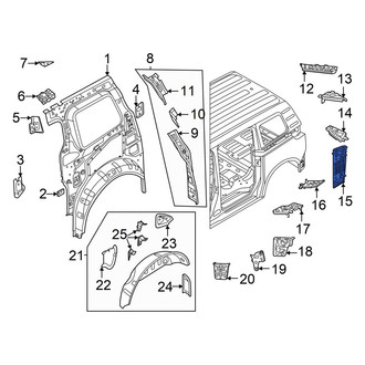 Volkswagen OE - Left Body D-Pillar Insulator