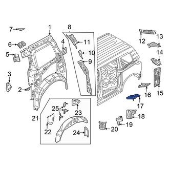 Volkswagen OE - Left Body D-Pillar Insulator