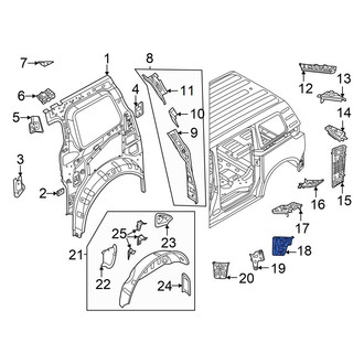 Volkswagen OE - Left Body D-Pillar Insulator