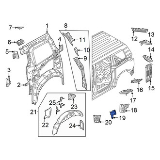 Volkswagen OE - Left Body D-Pillar Insulator