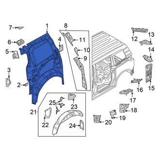 Volkswagen OE - Rear Left Inner Quarter Panel