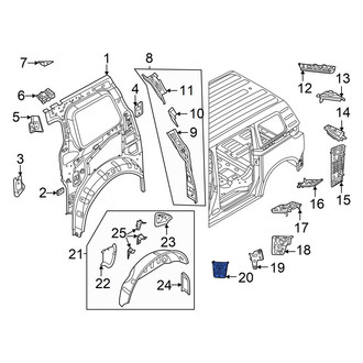 Volkswagen OE - Body D-Pillar Insulator