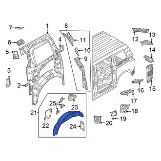 Volkswagen OE - Rear Left Inner Wheel Housing Side Panel