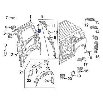 Volkswagen OE - Rear Left Quarter Panel Reinforcement