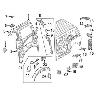 Volkswagen OE - Left Outer Body D-Pillar