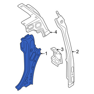 Volkswagen OE - Left Body C-Pillar Reinforcement